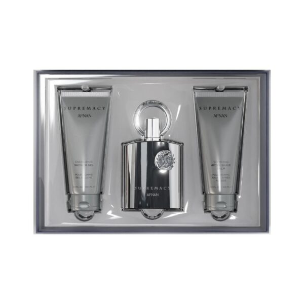 Afnan Supremacy Silver 3pcs Gift Set for Men