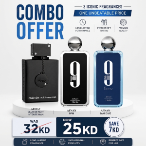 Bundle Offer (Afnan 9am Dive+Armaf Club de Nuit+Afnan 9pm)