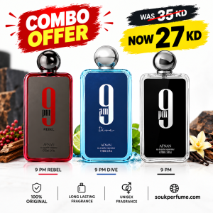 Bundle Offer (Afnan 9pm+Afnan 9pm Rebel+Afnan 9am Dive)